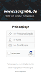 Mobile Screenshot of isargmbh.de